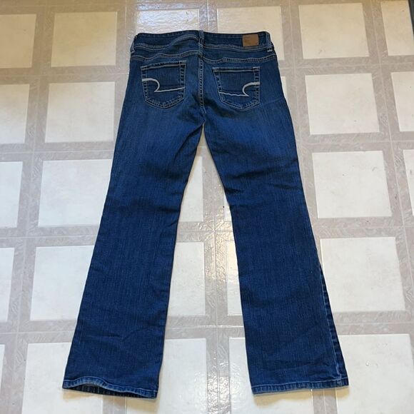 WOMEN’S AMERICAN EAGLE ORIGINAL BOOT STRETCH JEANS SIZE 4 SHORT - Picture 4 of 8